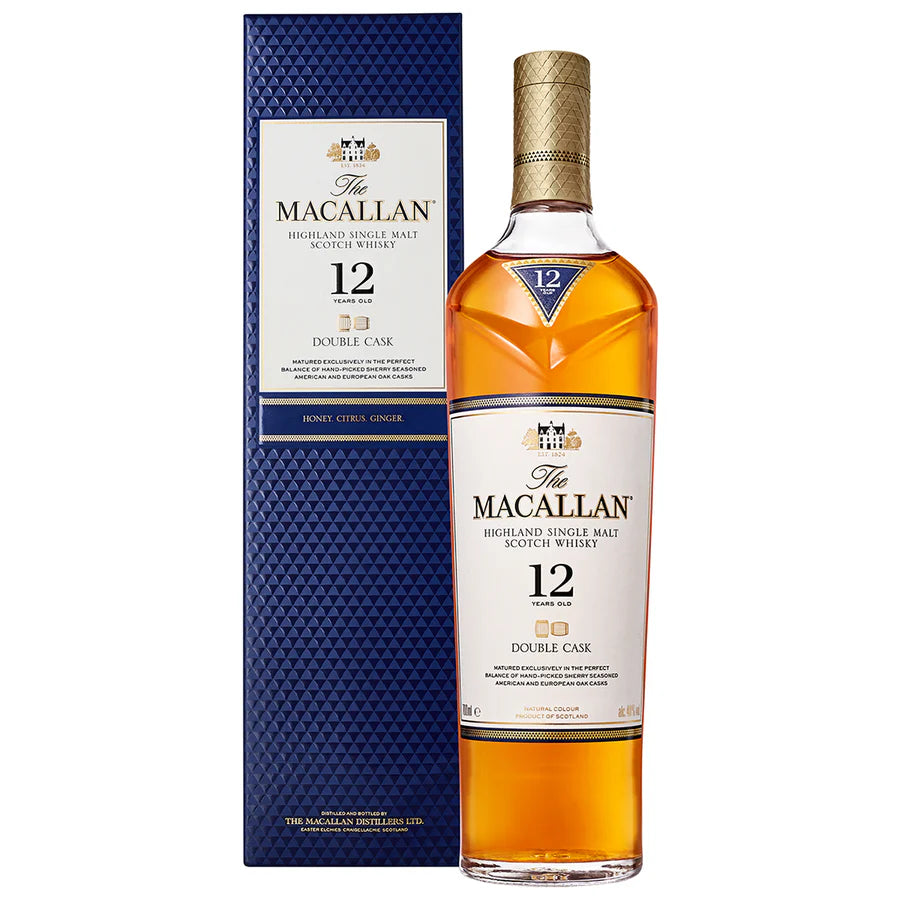 Macallan 12 Double Cask Box in the white background.