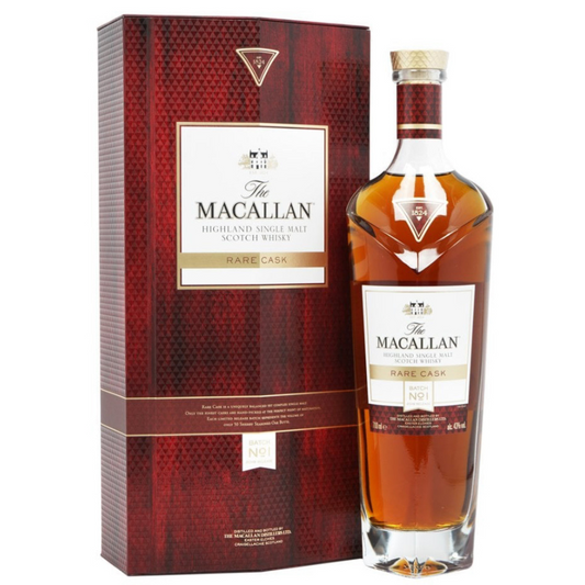 Macallan Rare Cask Batch No.1 2019 bottle with presentation box