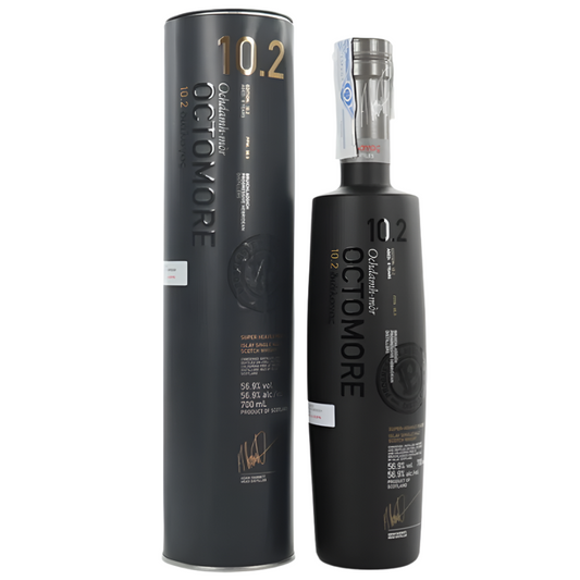  Octomore 10.2 8 Year Old single malt whisky with box