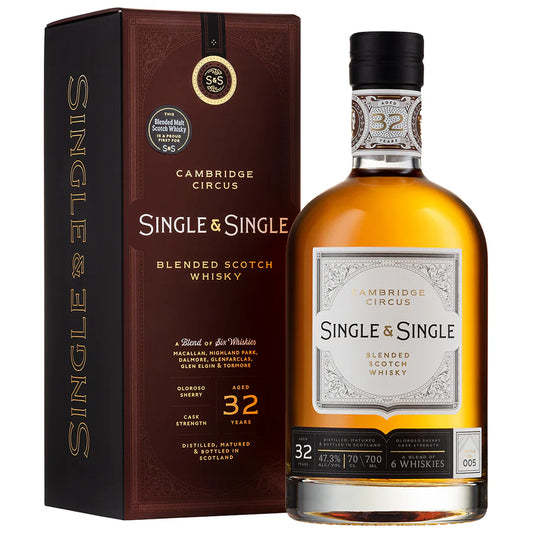 Single and Single Cambidge Circus 32 year Old Scotch