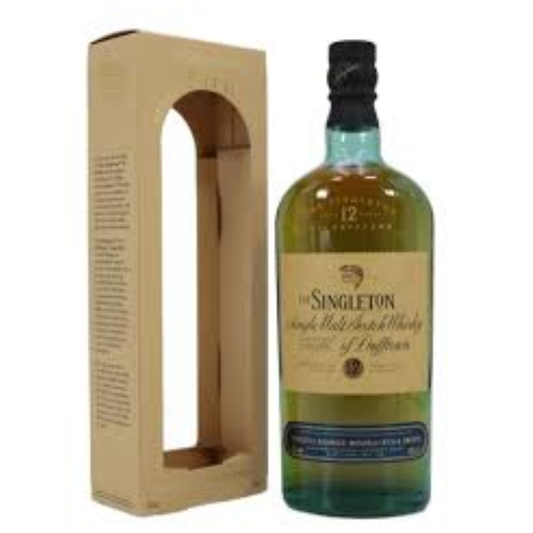 Singleton of Dufftown 12 Older bottling gift set with 2 glasses.