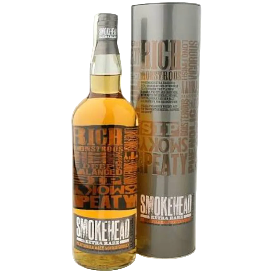 Smokehead Extra Rare Islay Single Malt Scotch Whisky 1L 40% with original presentation box
