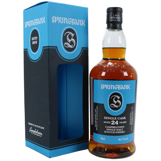 Springbank 24 Year Old 1994 UK Exclusive single cask whisky with box