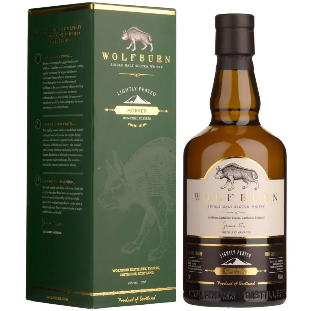 wolfburn-morven- Scotch Whisky and Box