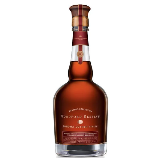 Woodford Reserve Master’s Collection Sonoma-Cutrer Pinot Noir bottle on a white background